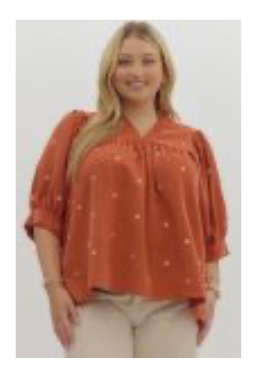 Curvy Floral Top