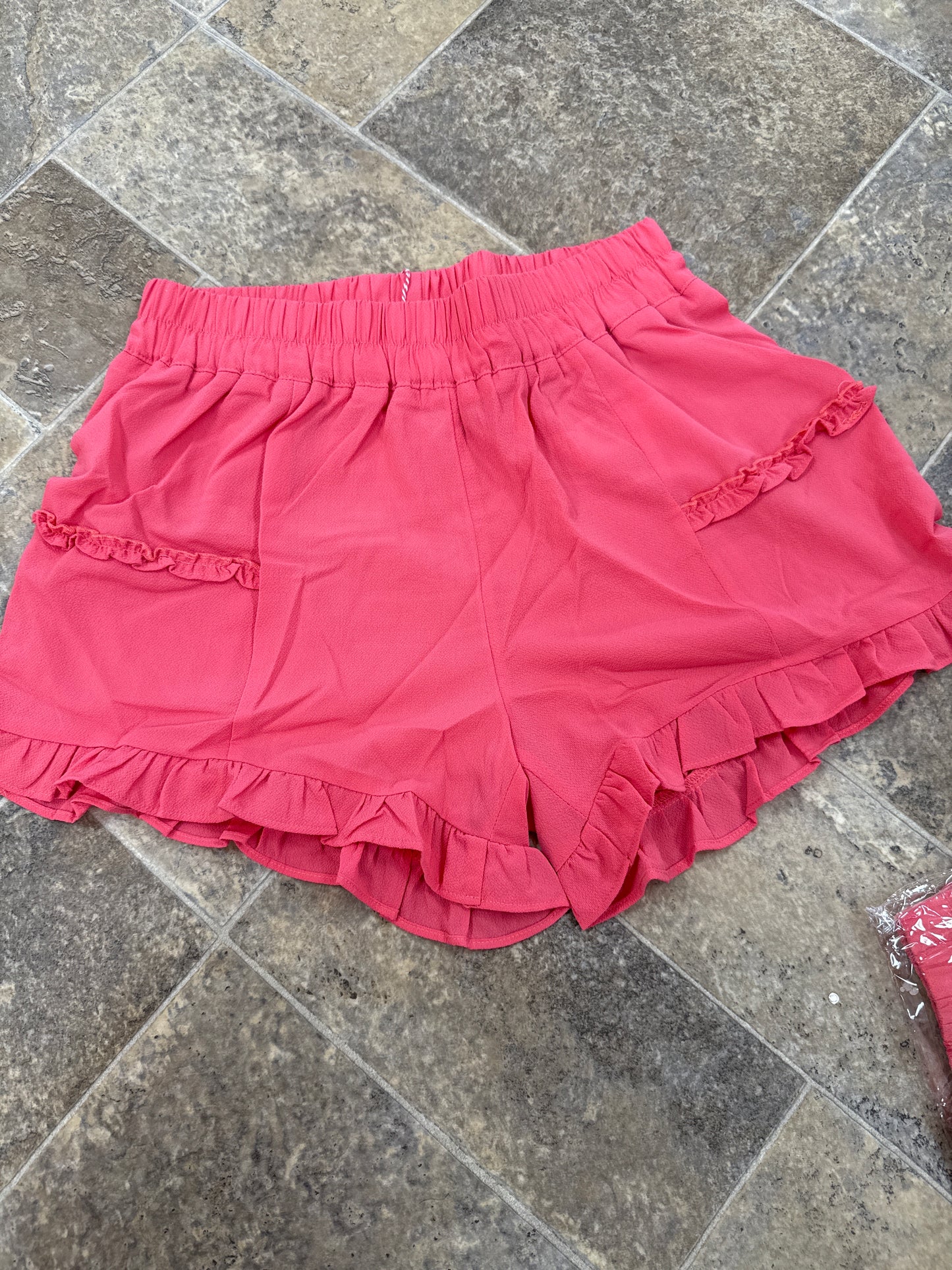 Pink Ruffle Shorts