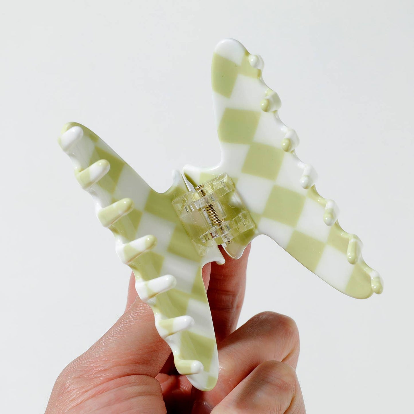 Adorro - Matcha Checkmate | Assorted Small/Medium Claw Clips