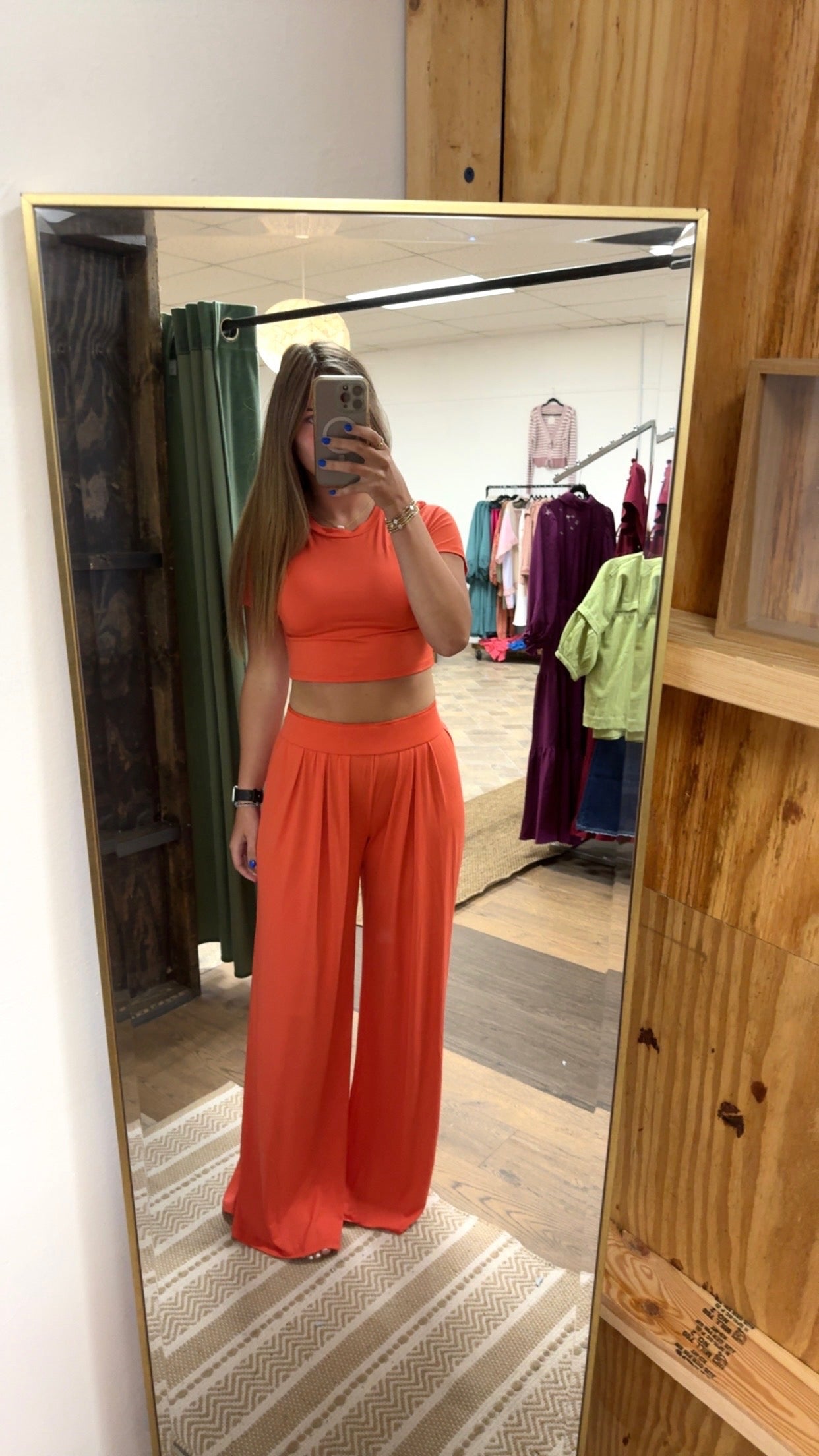 Coral Pants Set