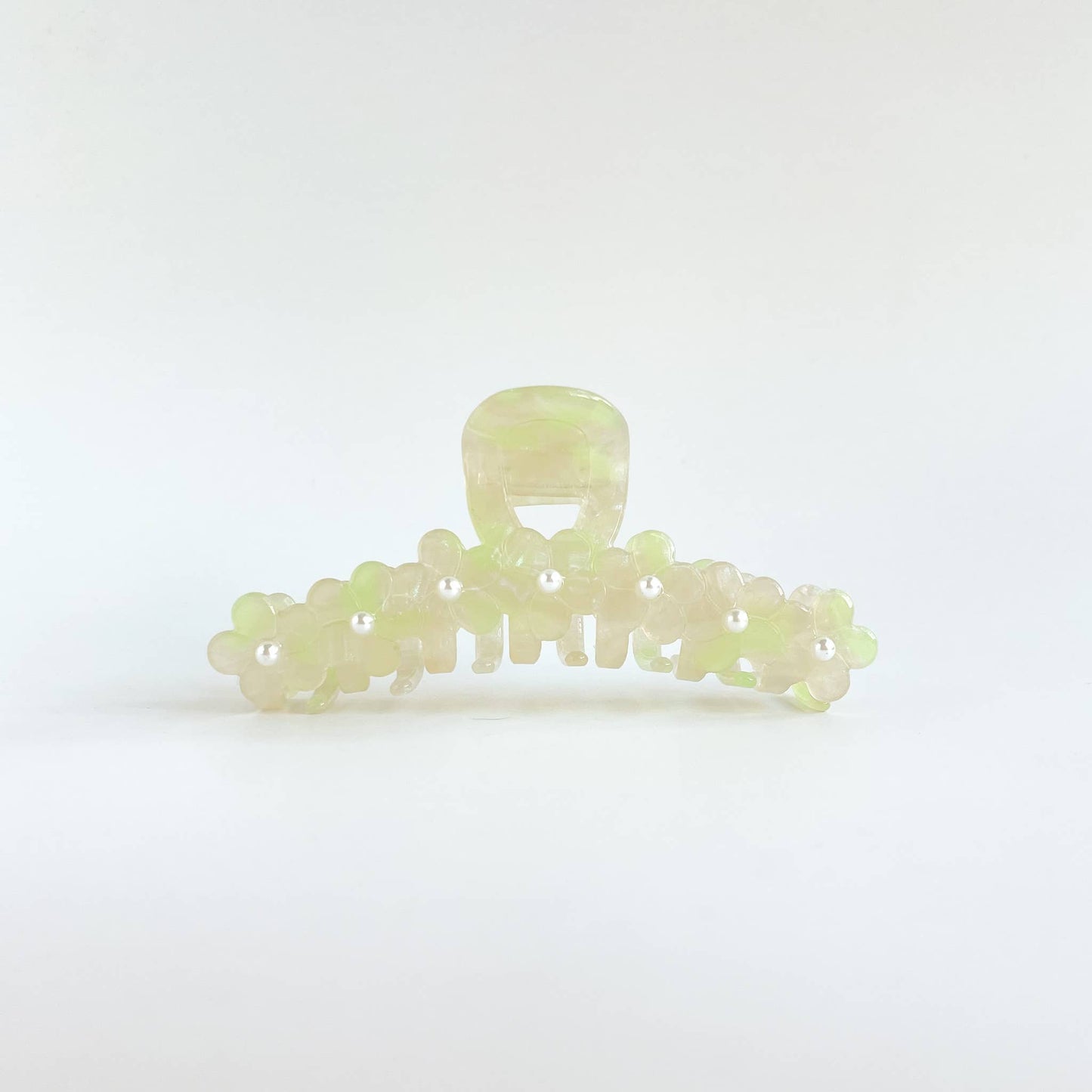 Adorro - Callie | Flower and Pearl Detail Claw Clip