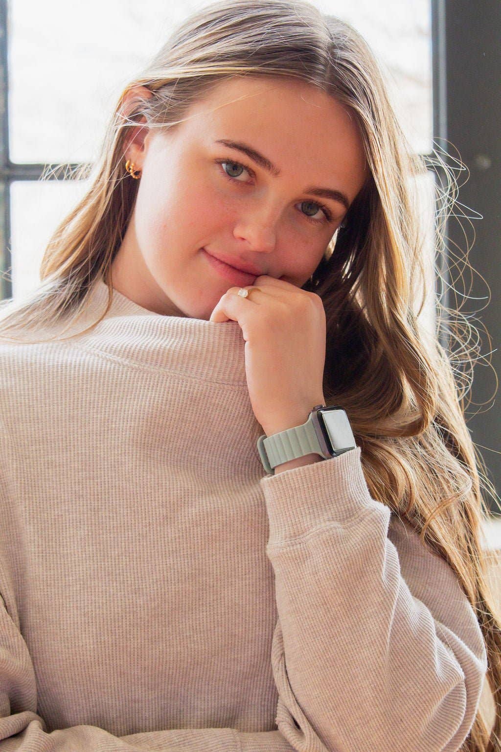 Soft Sage Magnetic Loop Watch Band
