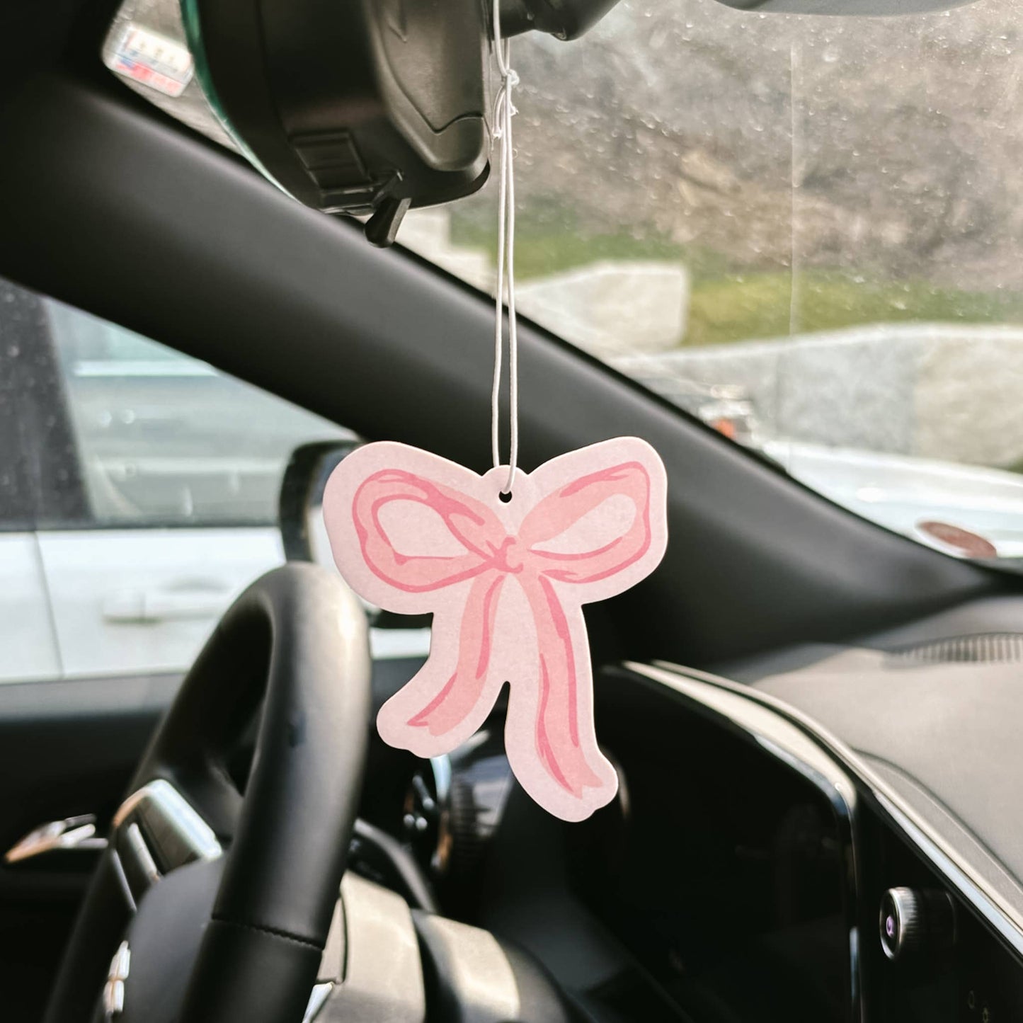 Car Air Freshener-Bow Pink