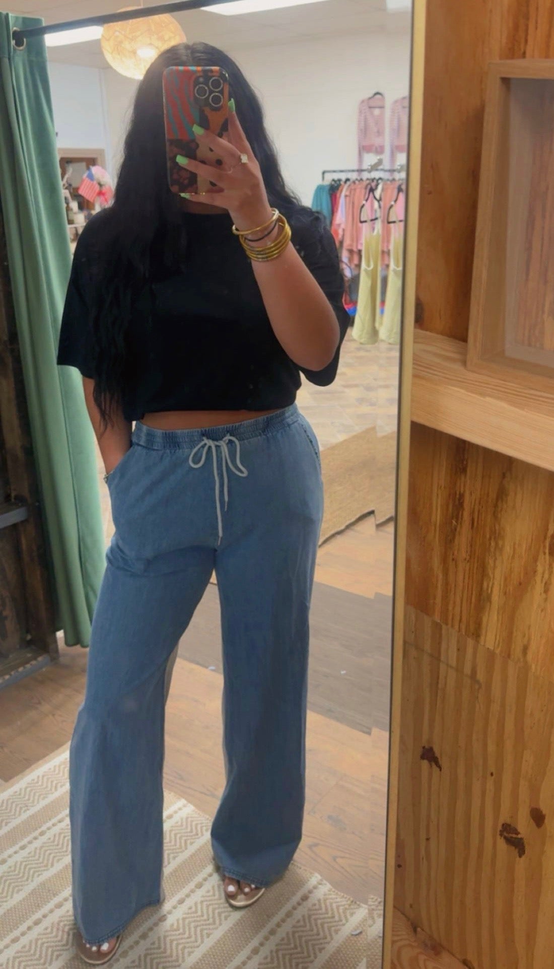 Denim / Grey Pants