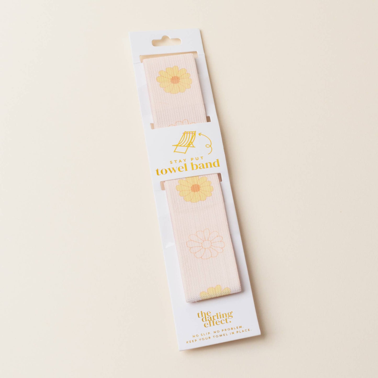 The Darling Effect - Stay-Put Towel Band-Darling Daisy Peach