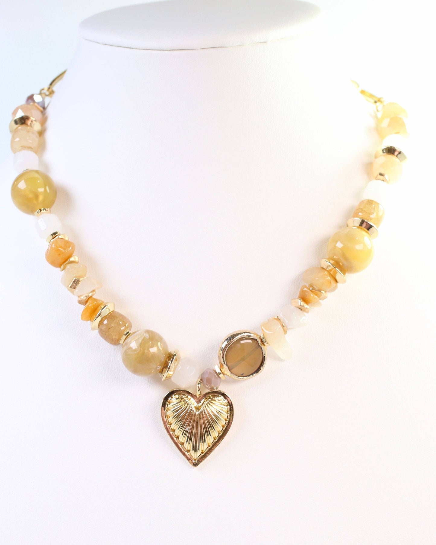Caroline Hill - Sarasota Stone Charm Necklace Topaz