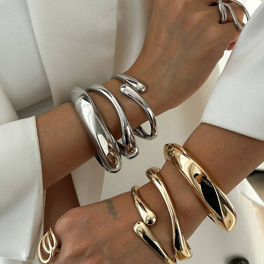 TEARDROP SHAPE CUFF BANGLE