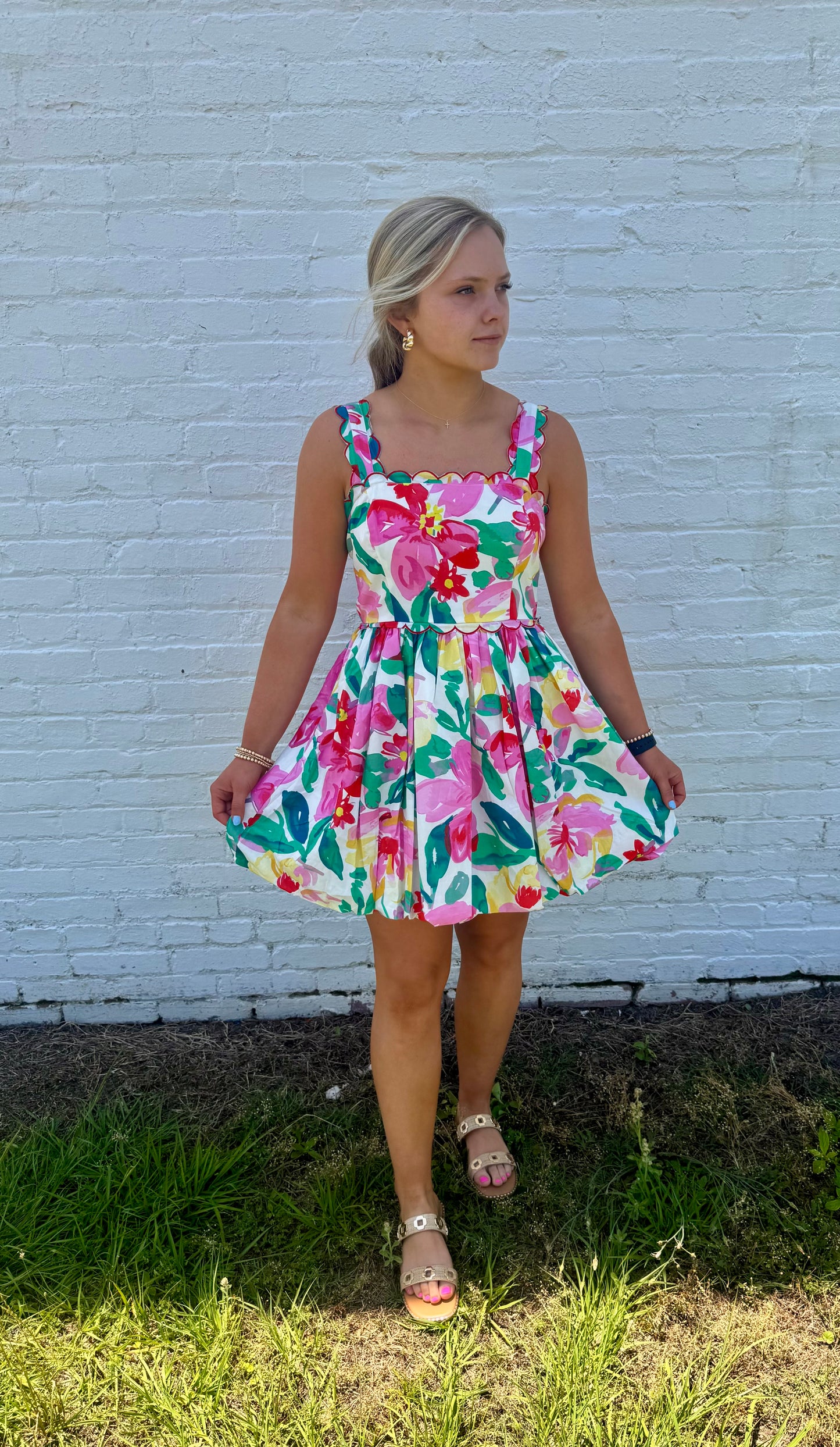 Floral Melody Bow Tied Dress