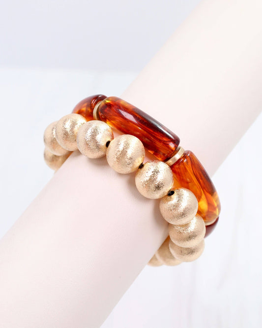 Caroline Hill - Muhlissa Bracelet Set Brown