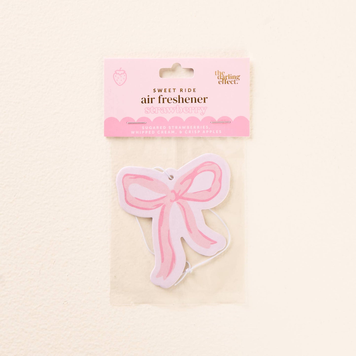Car Air Freshener-Bow Pink
