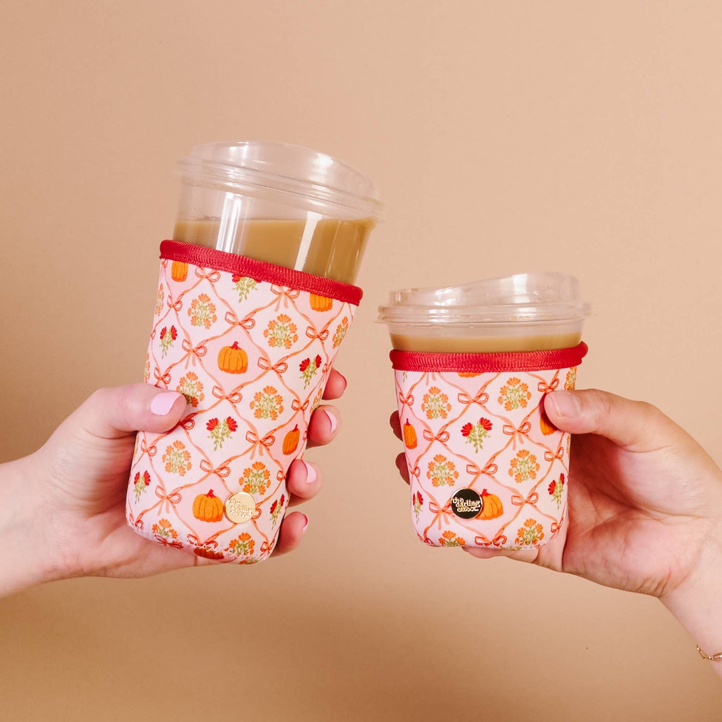 The Darling Effect - Sip Savvy Drink Sleeve-Large-Patchwork Pumpkins