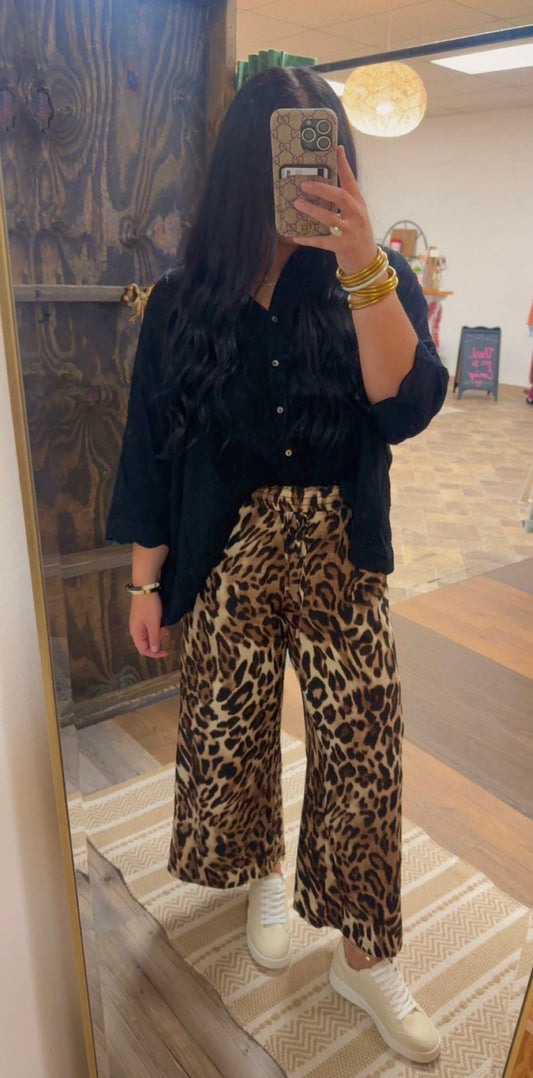 Black Scalloped Top
