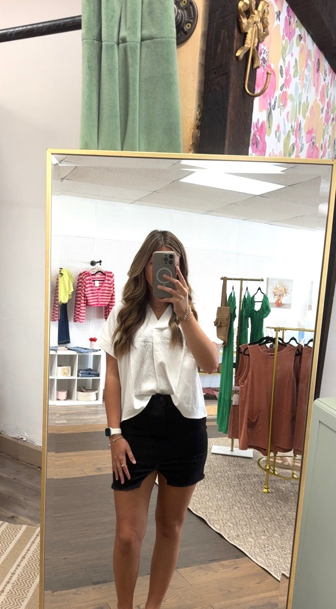 Black Denim Skirt