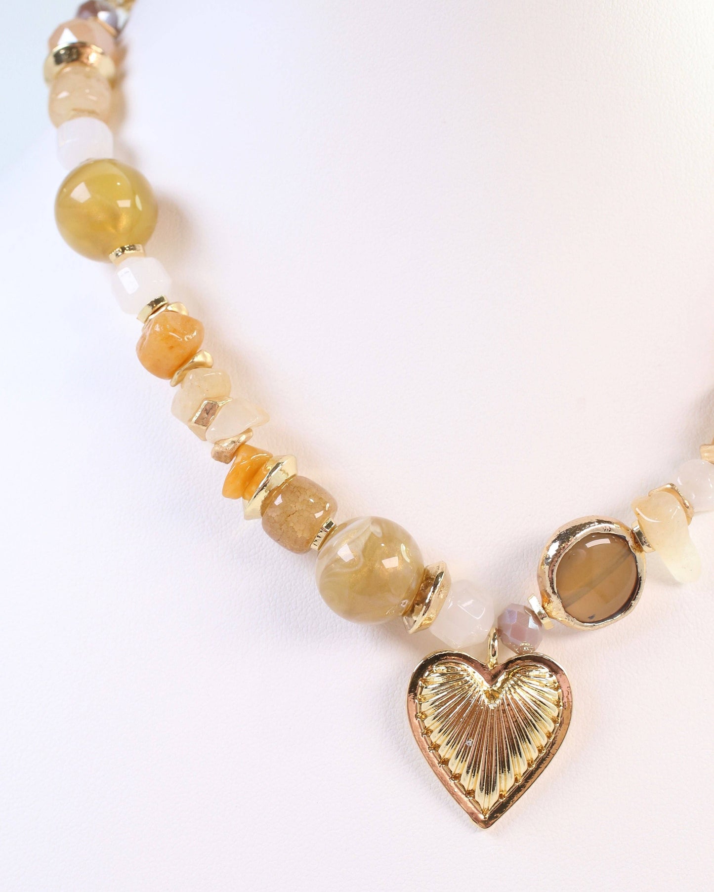 Caroline Hill - Sarasota Stone Charm Necklace Topaz