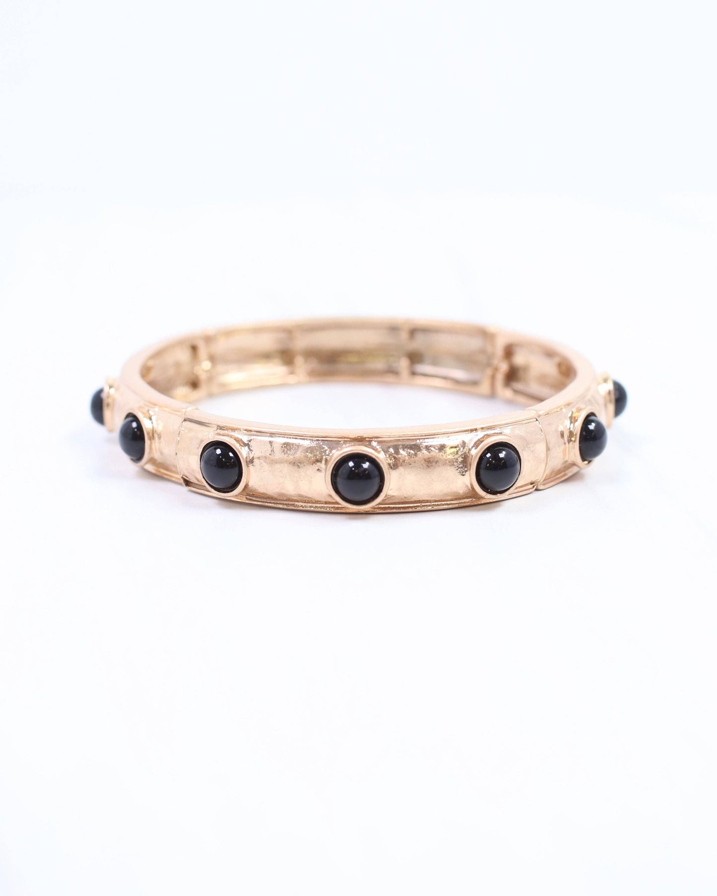 Caroline Hill - McKenna Stone Stretch Bracelet Black
