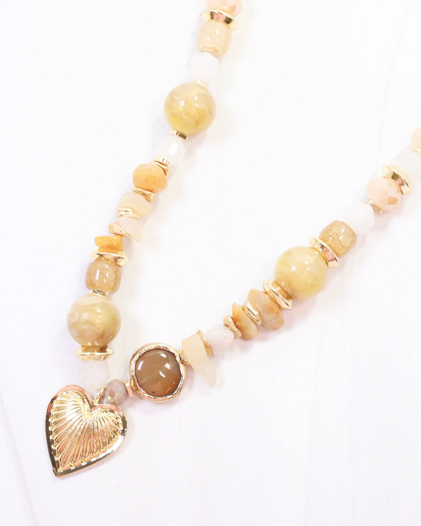 Caroline Hill - Sarasota Stone Charm Necklace Topaz