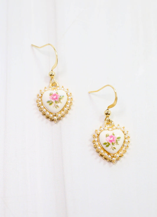 Caroline Hill - Thompson Heart Earring Gold