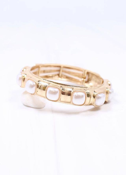 Caroline Hill - Mirren Bracelet with Pearls GOLD