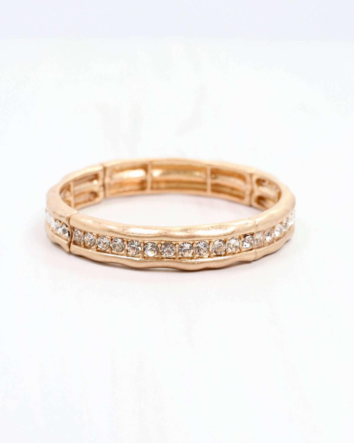 Caroline Hill - Katarina Stretch Bracelet Worn Gold